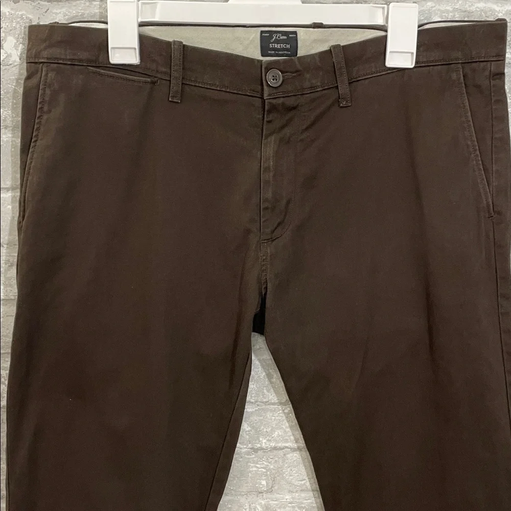 J.Crew Dark Brown Stretch Chinos